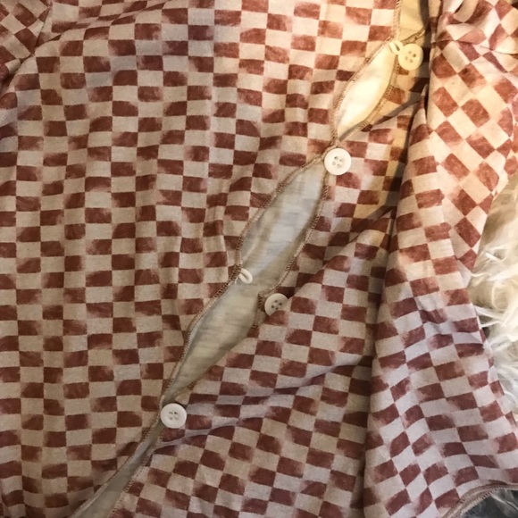 Source Unknown diagonal button up top cardigan crop - Picture 3 of 3